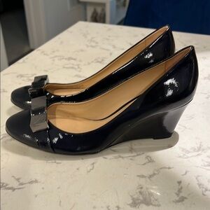 Antonio Melani Elegant Black Wedge Heels